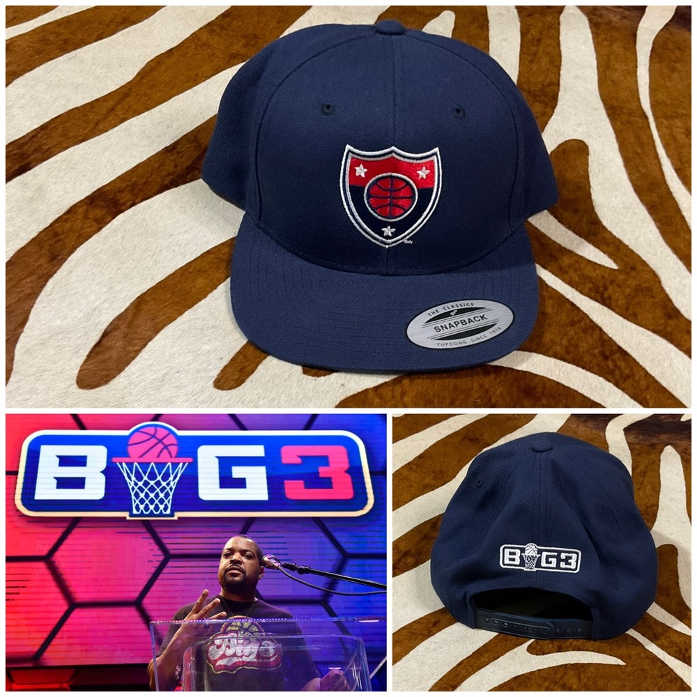 New Big 3 Tri-State Core Snapback Hat Ice Cube Basketball Team Cap Yupoong OSFA